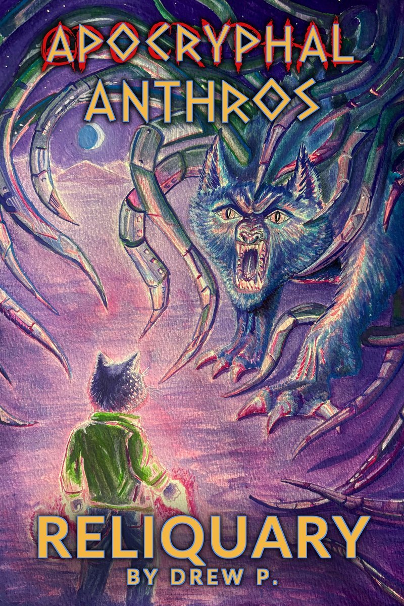 The cover of Apocryphal Anthros: Reliquary, painted by Robin Piper.
